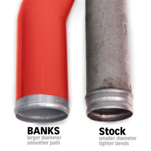 Dodge Ram Boost Tube System - Banks Power - High Flow with Silicone Couplers - Red - `07-`09